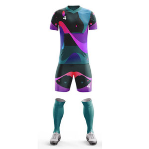 Uniforme Deportivo Personalizado OEM, Traje de Fútbol de Malla 100% Poliéster, Impresión Digital, Uniforme para Clubes de Fútbol y Baloncesto - Product Image 2