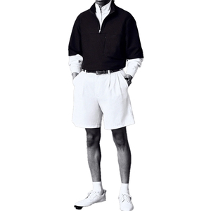 Pantalones Cortos de Golf Premium de Cordura con Doble Pliegue Frontal para Hombre, de Lujo, Hechos a Medida, OEM, Personalizados, Estilo Resort, Moda Urbana de Verano - Product Image 5