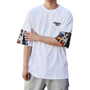 Wholesale 100% Cotton <b>Men's</b> Summer <b>T</b>-<b>Shirt</b> Custom Logo Plus Size Stylish Oversized Printed Loose Fit <b>Long</b> <b>Length</b> Solid Pattern - Product Image 1