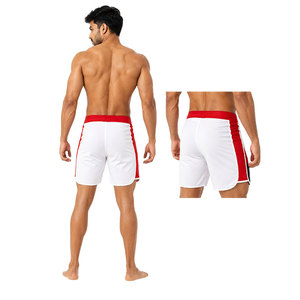 New design Men's Quick Dry Board <b>Shorts</b> Red White Surf Swim Trunks Lightweight Beach <b>Shorts</b> Custom Water Sports Athletic Wear - Product Image 4