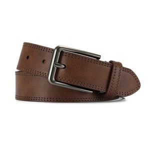 Cinturón de Cuero Genuino de Marca de Moda, Nuevo Estilo, para Jeans, Cinturón de Cuero para Hombre, Hebilla Personalizable de Lujo, Moldeado en una Sola Pieza, Duradero - Product Image 2