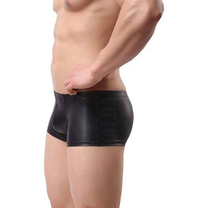 Custom Your Own Design Premium Genuine <b>Leather</b> Mid-Rise Waterproof Quick Dry Fashion Stylish Adjustable <b>Underwear</b> for <b>Men</b> - Product Image 3