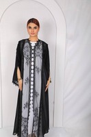 Dernière Abaya en dentelle 2025, élégante, à manches longues, de luxe, pour femmes