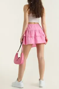 Nuevo Diseño de Falda para Mujer, Estilo Veraniego con Estampado, Faldas de Cintura Alta a Precios Bajos en Colores Sólidos, Falda con Logotipo Personalizado para Mujer - Product Image 3