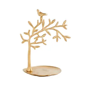 2023 Neues Design Tischplatte Zubehör Home Art Skulptur Metall Baumform Home & Office Tischplatte Dekorative Goldene Skulptur