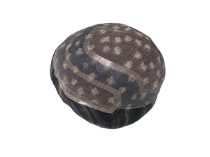 Perruque de cheveux humains indiens Remy Deep Wave Kinky Straight pour hommes Taz Hair BD Lace Front PU Base gauche/droite Prothèse de cheveux professionnelle - Product Image 5