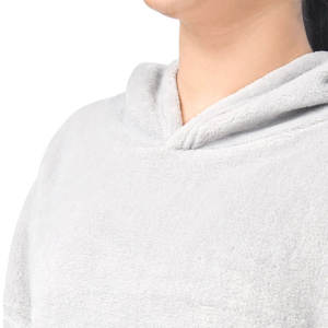 Women's Hooded Sweatshirt Short <b>Set</b> Lightweight Two Piece Outfit Ribbed Waist Shorts Casual Everyday Activewear - Product Image 6