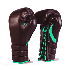 Gants de boxe personnalisés à lacets, 100% cuir véritable, prix de gros, lacets personnalisés, gants de boxe Fly - Product Image 4