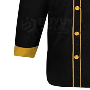 Chaqueta de Trabajo para Chef, Transpirable, Elástica, Ligera, de Poliéster/Algodón, Tejido de Punto, Manga Larga, Uso Profesional en Restaurantes y Bares - Product Image 6