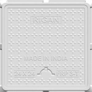 Tapa de Alcantarilla Cuadrada de Fibra de Vidrio (FRP) Negra de 650x650 mm, Ecológica, Impermeable y Anticorrosiva - Product Image 5