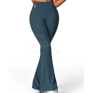 Leggings de Yoga Largos con Logotipo Personalizado 2026, Leggings de Gimnasio con Espalda Fruncida para Mujer, Leggings de Yoga de la Mejor Moda, Pantalones Deportivos - Product Image 3