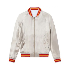Custom Logo <b>Men's</b> Satin Baseball Bomber <b>Jacket</b> Vintage Streetwear <b>Flight</b> Bomber Down <b>Jacket</b> For Winter - Product Image 1