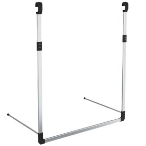 Organizador colgante telescópico plateado para armario, riel colgante para armario - Product Image 2