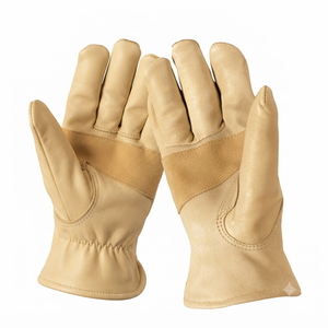 Heavy-Duty Heat Resistance Reflective Safety Driving <b>Gloves</b> Soft General Purpose Comfortable Double Palm Reinforced Flexible - Product Image 2