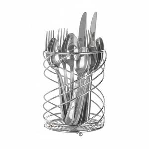 Porta Cubiertos de Malla Metálica de Acero Inoxidable Chapado en Oro de Alta Calidad, Organizador Redondo de Cocina para Uso Doméstico y en Restaurantes - Product Image 3