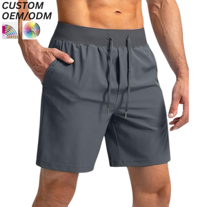 Shorts décontractés en coton uni pour hommes – Idéaux pour l'été et les voyages – Légers, respirants, infroissables, écologiques – Prise en charge OEM/ODM pour logo personnalisé - Product Image 1
