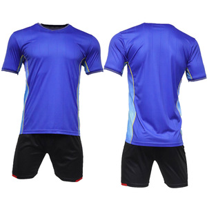 Conjunto Deportivo para Hombre, Camiseta de Balonmano de la Selección Nacional con Bloques de Color Azul, Manga Corta, Cuello en V, Absorbe la Humedad, 100% Poliéster - Product Image 6