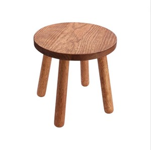 Pink <b>Small</b> Round <b>Wooden</b> <b>Stool</b> Low <b>Wooden</b> Footrest Bench Chair For Kids Adults Plant Display Stand Home Decoration Wholesale - Product Image 3