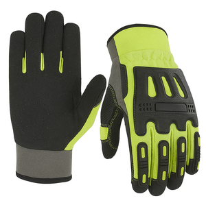 Gants de sécurité professionnels TPR anti-vibration avec grip palmaire pour le travail industriel, vente en gros OEM - Product Image 1