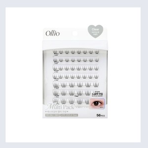 Extensions de cils magnétiques Ollio sans colle, multi-pack transparent, fabriqué en Corée, faux cils magnétiques - Product Image 3