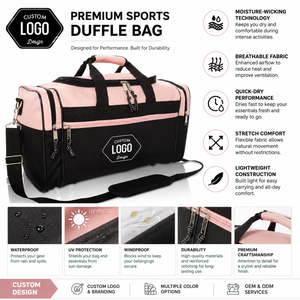 Foldable <b>Waterproof</b> Zipper Portable Weekend Travel <b>Duffel</b> <b>Bag</b> Large Capacity Gym Sports <b>Bag</b> Adjustable Strap <b>Duffel</b> <b>Bag</b> Unisex - Product Image 5