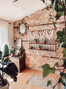 Big Macrame Wall Hanging Shelf Suitable For Cafe Or Studio <b>Decor</b> Shelf Large Aesthetic Display Or For Product Styling - Product Image 4