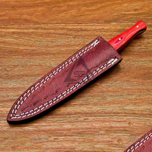 Équipement de camping, couteaux à lame fixe avec manche en bois DIY - Lame légère en acier inoxydable et en acier Damas, personnalisable OEM - Product Image 3
