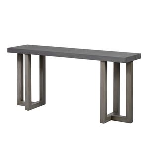 U_STYLE Solid <b>Pine</b> Legs Console <b>Table</b> with Geometric Design for Entryway Hallway Living Room Bedroom - Product Image 4