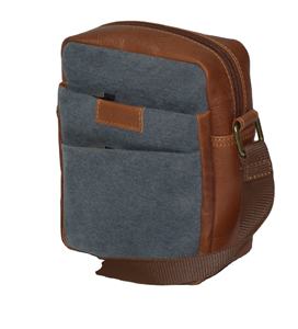 Sac à bandoulière élégant en cuir véritable à la mode pour hommes sac à bandoulière en toile messager pochette pour téléphone portable bandoulière conception à bandoulière - Product Image 3