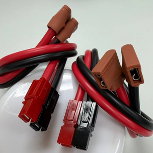 สายไฟทองแดงขนาด 12 เกจ แบบ 2 แบน หุ้มฉนวนพีวีซี พร้อมชุดสายไฟ SP30A สีแดงดำ  ขั้วต่อสายไฟ DC - Product Image 1