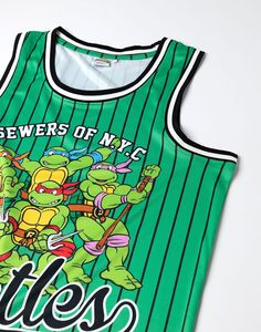 Turtles Mens Green Basketball Set | 2 Piece Turtles Basketball League Outfit | Sports Apparel - Product Image 2