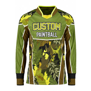 เสื้อเพนท์บอลแบบสั่งทำพิเศษ แขนยาว คอวี ลายพราง ชุดทีม - Product Image 2