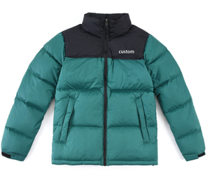 Custom Men Puffer Jacket <b>Bubble</b> <b>Coat</b> Padded OEM Logo Oversized Winter Down Jacket Black Custom Puffer Jackets Wholesale 2026 - Product Image 4