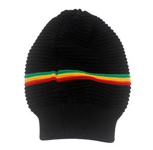 Elegante Gorro de Punto Jacquard Negro, Transpirable, Impermeable, Estilo Urbano, Diseño Sólido, Unisex, Ajustable, para Invierno - Product Image 4