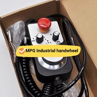 Generador de Pulsos Manual Precableado MPG con Volante de PVC de Alta Eficiencia, Voltaje Nominal 220V, Conector Circular para Torno CNC