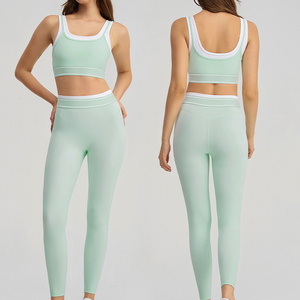 Ropa Deportiva al por Mayor en Tallas Grandes, Conjuntos de Gimnasio, Ropa Deportiva Activa, Leggings para Correr, Conjunto Deportivo con Sujetador para Mujer - Product Image 1