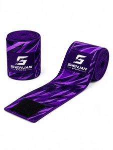 Vendas ajustables personalizadas para rodilla, soporte de ejercicio, vendas de protección para entrenamiento en gimnasio, caucho natural de alta calidad y resistencia. - Product Image 1