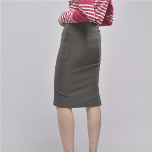 ODM Fitted Stretch <b>Over</b>-<b>Knee</b> Taiwan Designs Formal Skirts for Women - Product Image 2