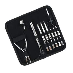 Kit de Herramientas Todo en Uno para Extensiones de Cabello Negro con Alicates de Crimpado para Cuentas Planas, Tijeras de Corte de Cabello, Herramienta de Gancho y Pinzas de Seccionamiento - Product Image 1