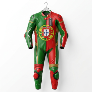 Traje de Motocicleta Personalizado con Nombre del Piloto, Logotipo y Diseño Personalizado - Product Image 1