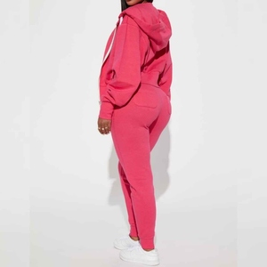 Two Piece Custom Unisex Maternity Tracksuit <b>Set</b> Zip-Up Jacket & Joggers 100% Cotton Windproof Sporty Winter Outfit Cotton - Product Image 2