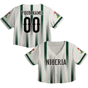Maillot de baseball court personnalisé pour femme – Logo, nom et numéro personnalisables – Léger, confortable, en polyester sublimé - Product Image 1