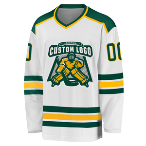 Jersey de Hockey sobre Hielo Sublimado para Hombre, de Alta Calidad, Hecho a Medida, Color Sólido, Transpirable, Manga Larga, 100% Poliéster, Unisex, para Adultos - Product Image 2
