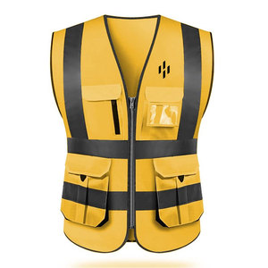Factory Direct Sale High Visibility Safety <b>Vest</b> Lightweight Polyester OEM Service Comfortable Outdoor Use CE Certified Custom - Product Image 1