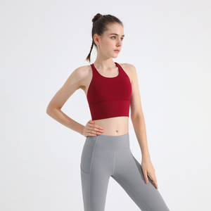 Women Cross Back Sports Bra Lightweight Workout <b>Top</b> Fitness Running Yoga Gym Activewear Daily Support Wear - Product Image 4