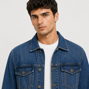 Men Denim Jacket Breathable from premium cotton blend durable stitching modern fit stylish comfortable for daily wear all season - Product Image 5