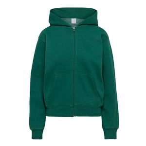 เสื้อมีฮู้ดสำหรับสตรีทโอเวอร์ไซส์ผ้าคอตตอนสี100% เรียบมีตราสินค้า - Product Image 1