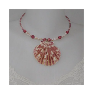 สร้อยคอเปลือกหอยธรรมชาติทำมือ สไตล์โบฮีเมียน สำหรับผู้หญิง - Product Image 3