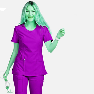 High Quality Nurse <b>Scrub</b> <b>Set</b> Breathable Moisture Wicking Medical Uniforms for Women Men Hospital <b>Scrubs</b> - Product Image 3