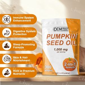 פרטי תווית שמן זרעי דלעת עם כמוסות דקלון מסור עבור תומך שיער, שתן, שלפוחית השתן & בריאות הערמונית - Product Image 3